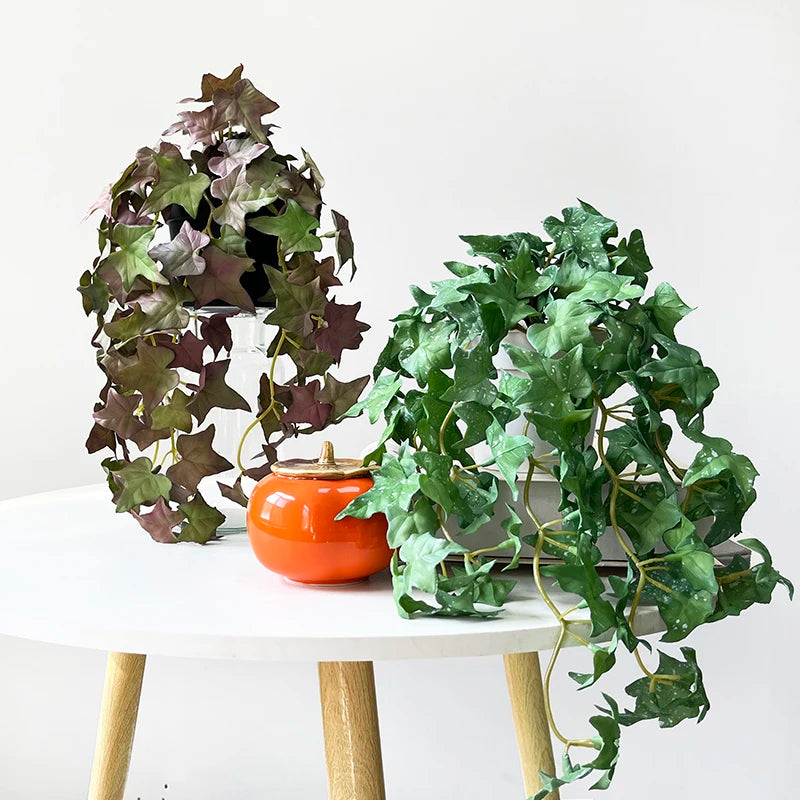 Artificial Plant Mini Bouquet Copper Coin Grass Soft Glue Fake Green Plants Wall Hanging for Home Office Garden Decoration