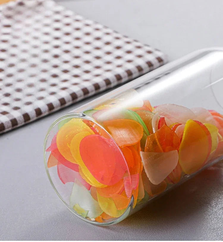 Glass Sealed Jar Kitchen Miscellaneous Grain Storage Jar Coffee Bean Transparent Glass Product Storage Jar