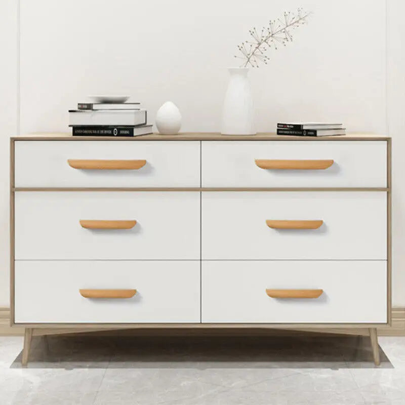 Wooden Cabinet Pulls Handles Furniture Handle Beech Wood Kitchen Knobs Wardrobe Pulls Long Handle Drawers Dresser Door Handles
