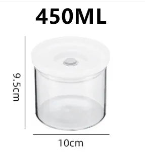Vacuum Glass Sealed Canister Fresh-keeping Box Refrigerator Food Storage Containers Drainable Kitchen Organizers Fruit Tank
