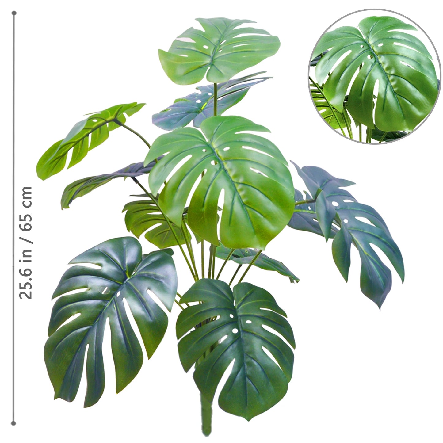 59-103cm/40.5in Artificial Monstera plastic fake plant pot ornamental festival suitable for home office decoration