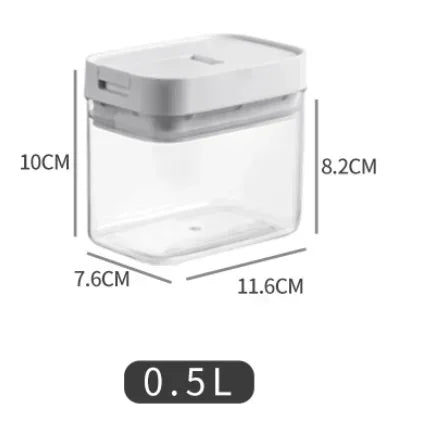 Sealed Plastic Food Storage Box Cereal Candy Dried Jars with Lid Fridge StorageTank Containers Household Items Kitchen Organizer