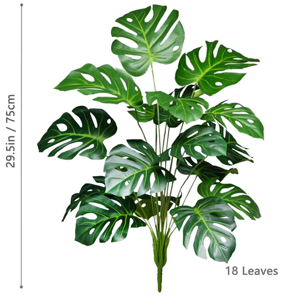 59-103cm/40.5in Artificial Monstera plastic fake plant pot ornamental festival suitable for home office decoration
