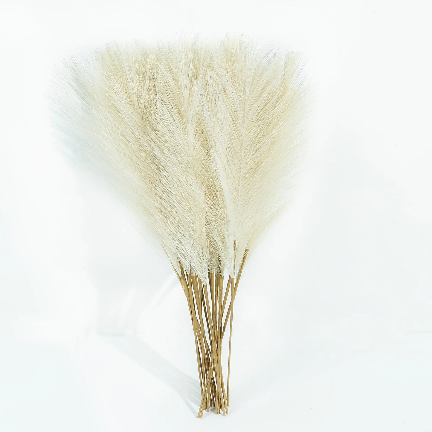 5pcs 2Fork 45cm Artificial Pampas Grass Bouquet Boho Decor Flower Fake Plant Reed for Table  DIY Home Party  Wedding Decoration