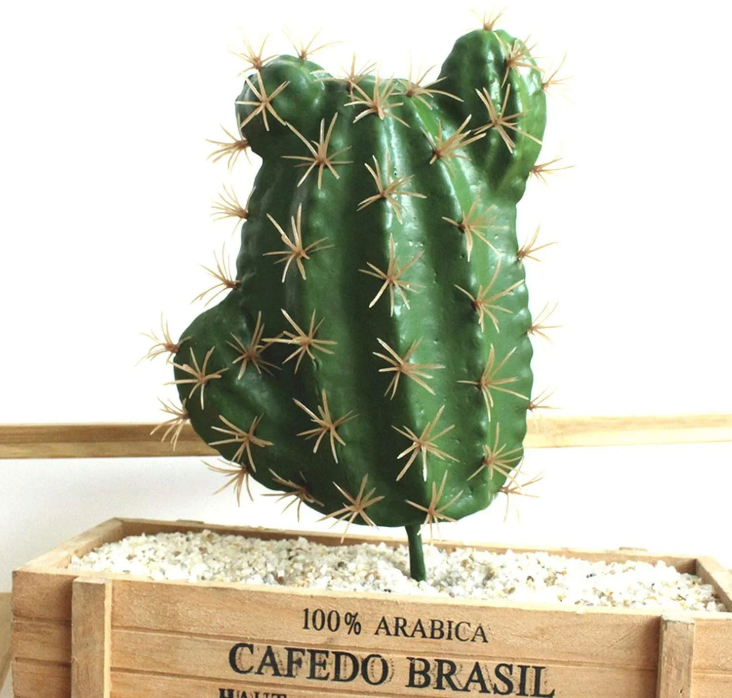 6pcs Artificial Cactus Decor Faux Plant Fake Succulents Plants Unpotted Indoor Home Décor Fake Cactus Stems DIY Decorations