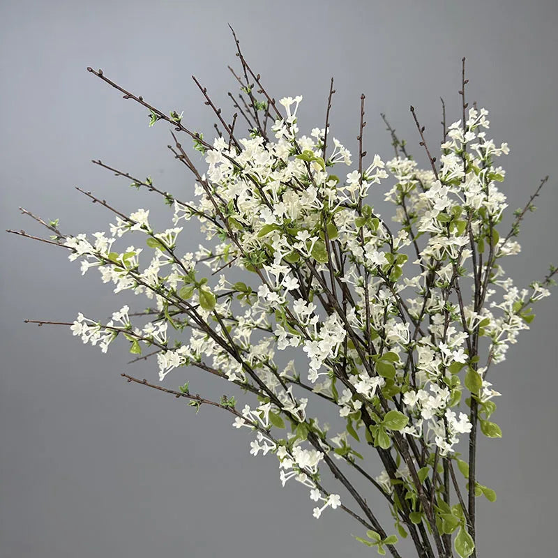 90CM Artificial Green Plant Home Dining Table Decoration Flower Branch Arrangement Accessories Snow Willow Branches
