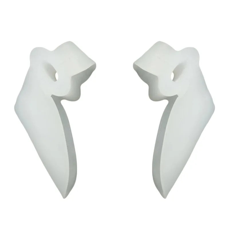 1Pair Silicone Gel foot fingers Two Hole Toe Separator Thumb Valgus Protector Bunion adjuster Valgus Guard feet care