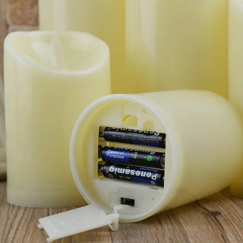 Flameless Flickering Electronic Candles Led Candles Battery Operated Home Decor Accessories for Birthday Hotel Wedding Candle
