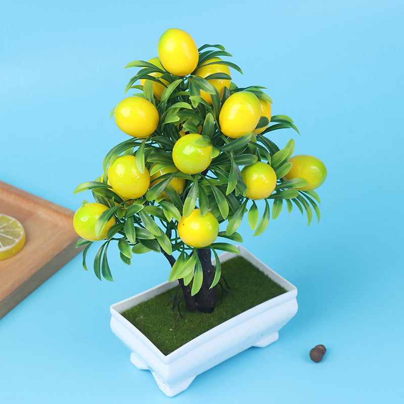 Artificial Lemon Plants Potted Fake Flower For Home Party And Garden Decoration Artificial Lemon Tree
