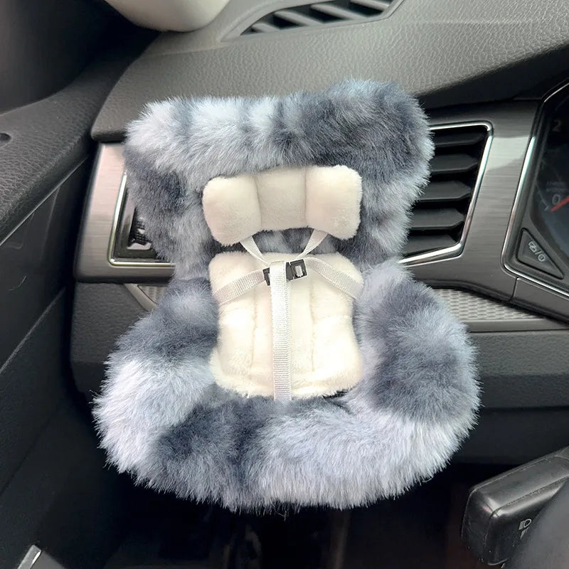 Labubu 15-17cm Doll Seat Labubu Doll Safety Seat Cute Doll Air Outlet Storage High-grade Car Interior Decoration Ornament Gifts