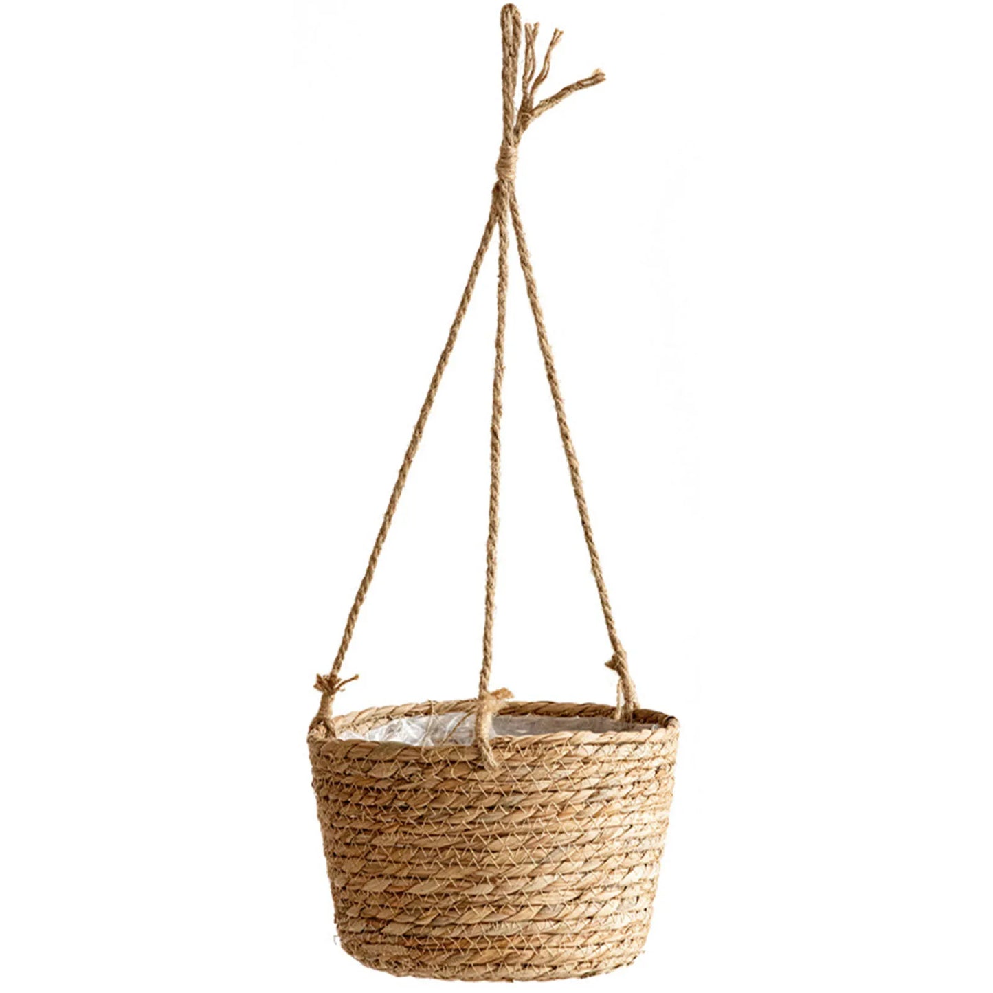 Hanging Woven Planter Basket Large Capacity and Portable Basket Fine Craftsmanship Burr-free Basket
