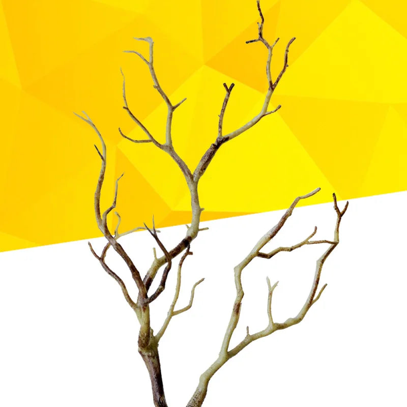 3PCS Artificial Branch Plastic Branch Fake Tree Branch Vase Decoration Dried Twigs Stems Antler Willow Dry Flower For Home
