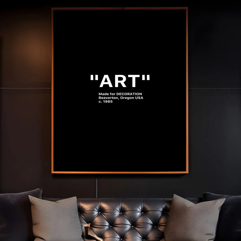 Black and White Minimalist Quotes Poster Sticky Wall Art Printing Waterproof Home Living Bed Room Bar Aesthetic Decor