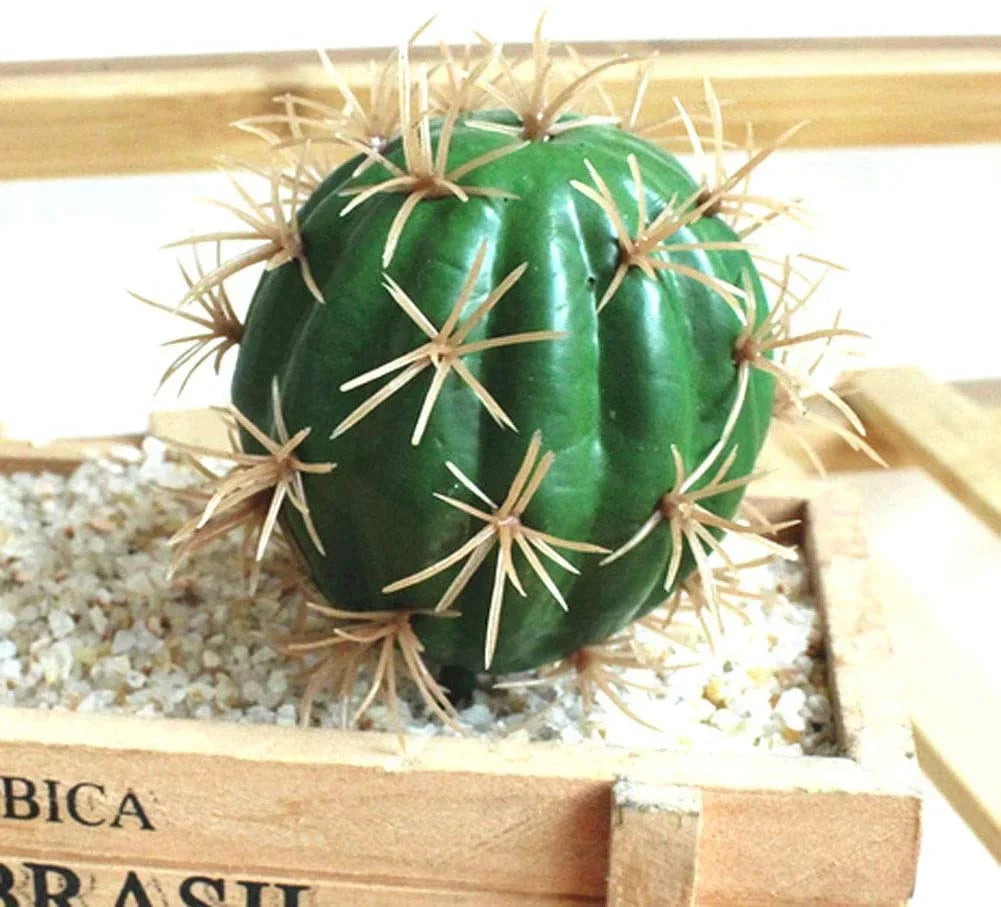 6pcs Artificial Cactus Decor Faux Plant Fake Succulents Plants Unpotted Indoor Home Décor Fake Cactus Stems DIY Decorations