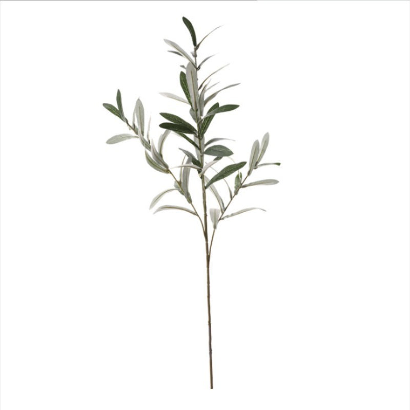 Artificial Green Plant Olive Branch 4 Forks with Fruit Olive Branch Fake Branch Wedding Home Photography Props