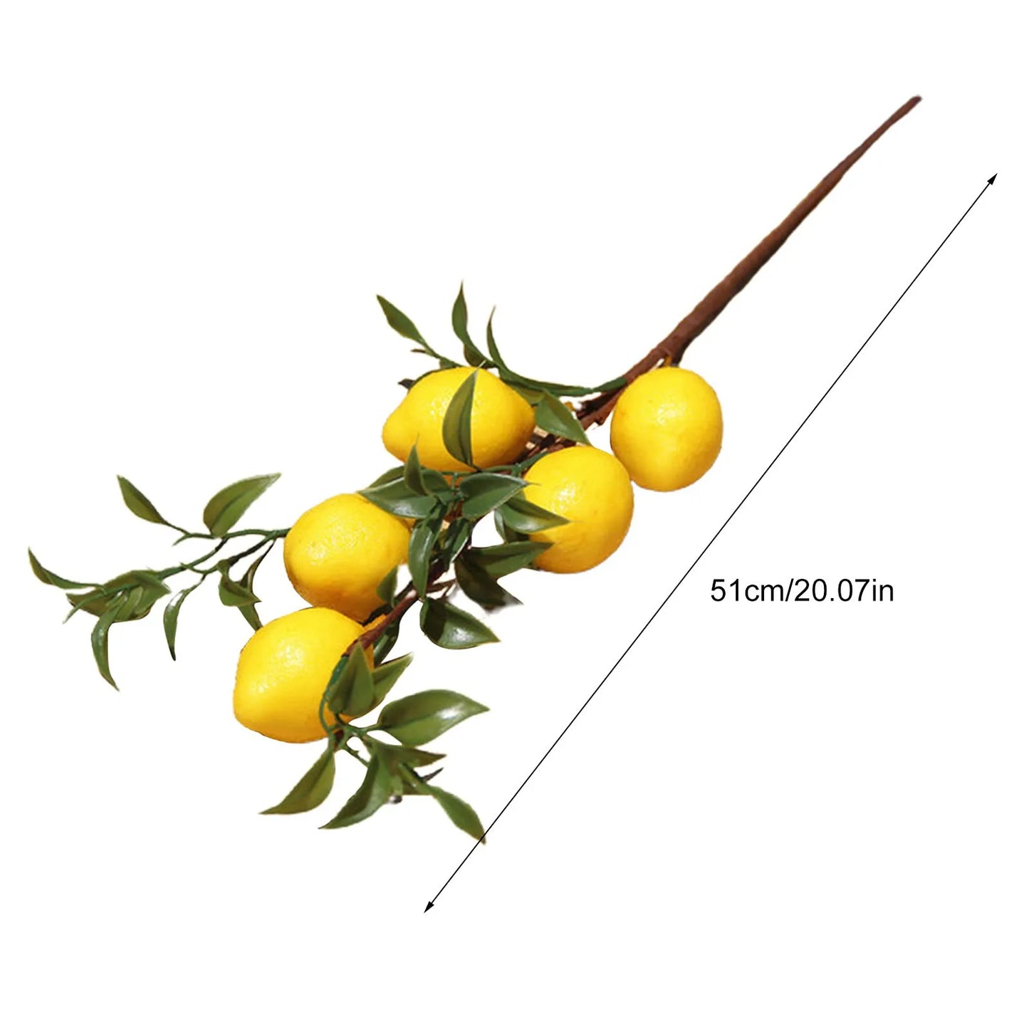 1/3/5/10pcs Simulation Lemon Branch Artificial Flowers Home Photography Props Fake Plants Lemon Fruit Home Flower Arrangement