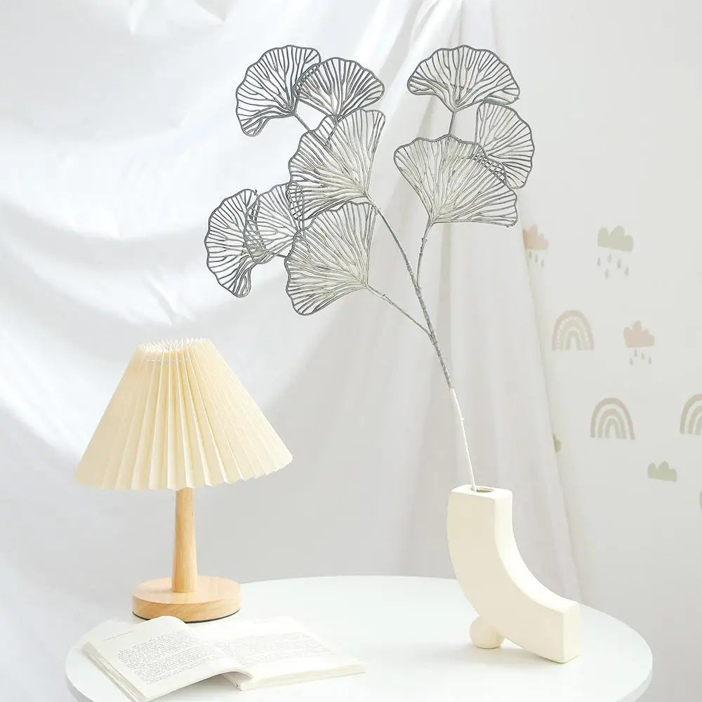 Fake Wedding Ginkgo Leaf Flowers Branch Artificial Ginkgo Leaves Home Shop Decor