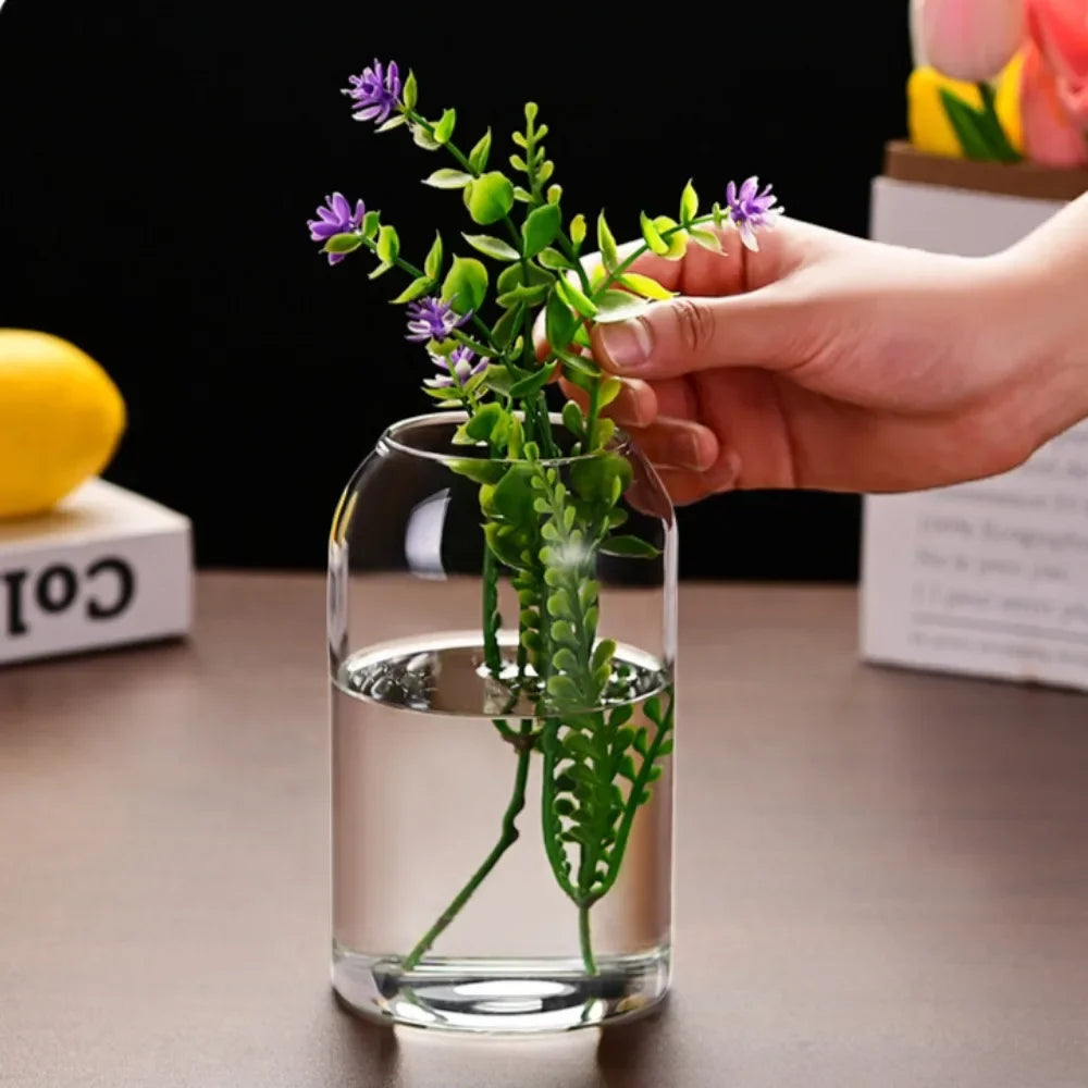 Creative Hydroponic Plant Glass Simple Modern Bottle Flower Vase for Centerpieces Desktop Home Dining Wedding Modern Wedding