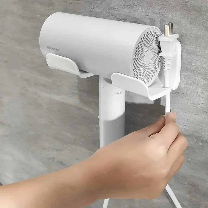 Hair Dryer Storage Rack, Wall Mounted Storage Rack, Clothes Hanger, Bathroom Storage Rack, Bathroom Storage Rack
