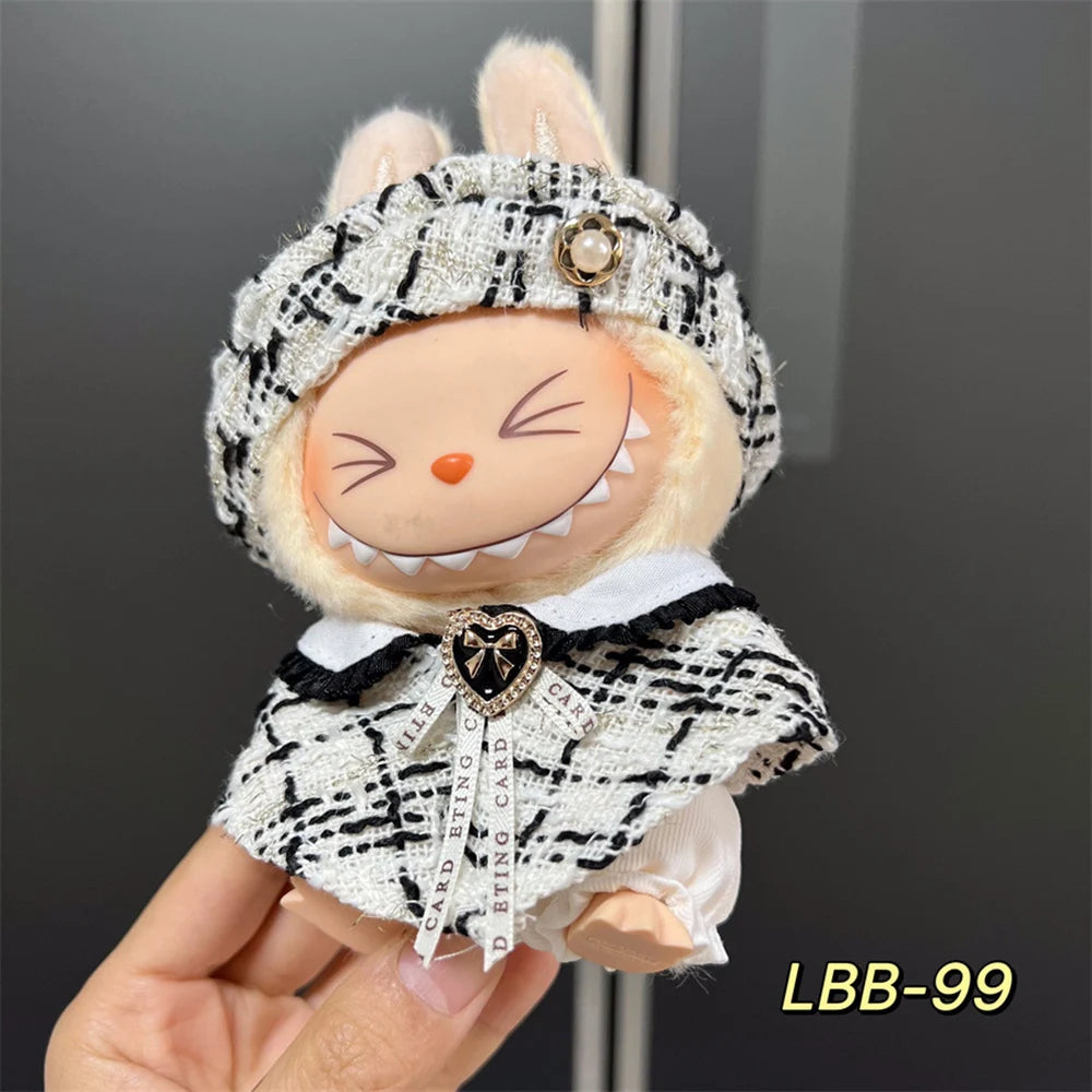 Labubu 17cm Doll Clothing Set Accessories Labubu V1 V2 Mesh Skirt Series Clothing Set