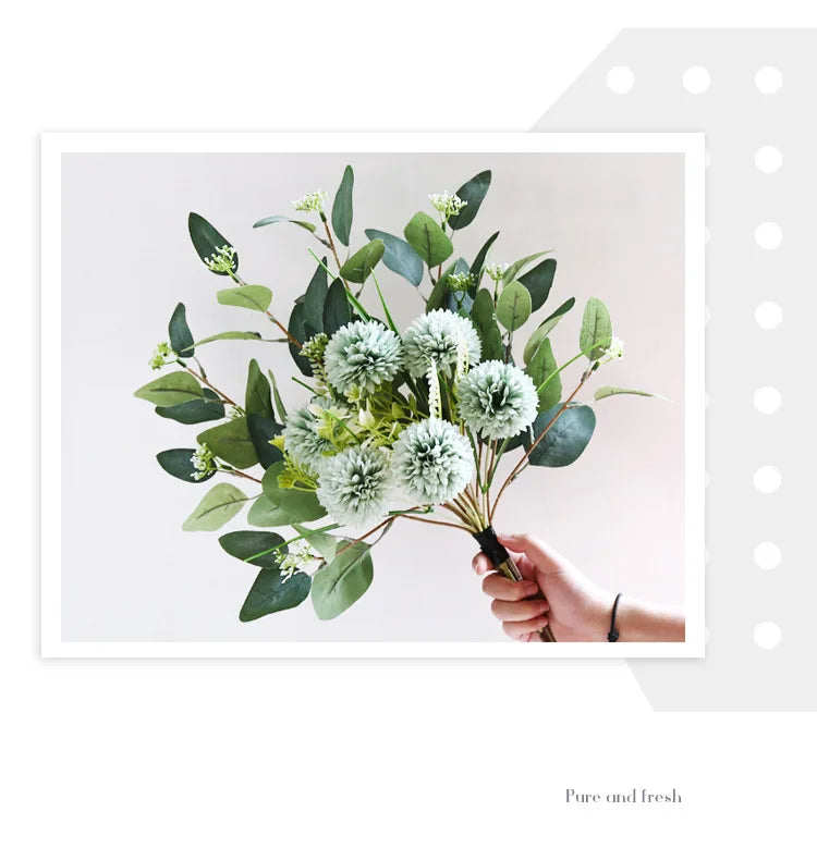 Artificial Flowers Peony Fake Flowers Hydrangea Crafts for DIY Home Bridal Wedding Party Festiva Decoration