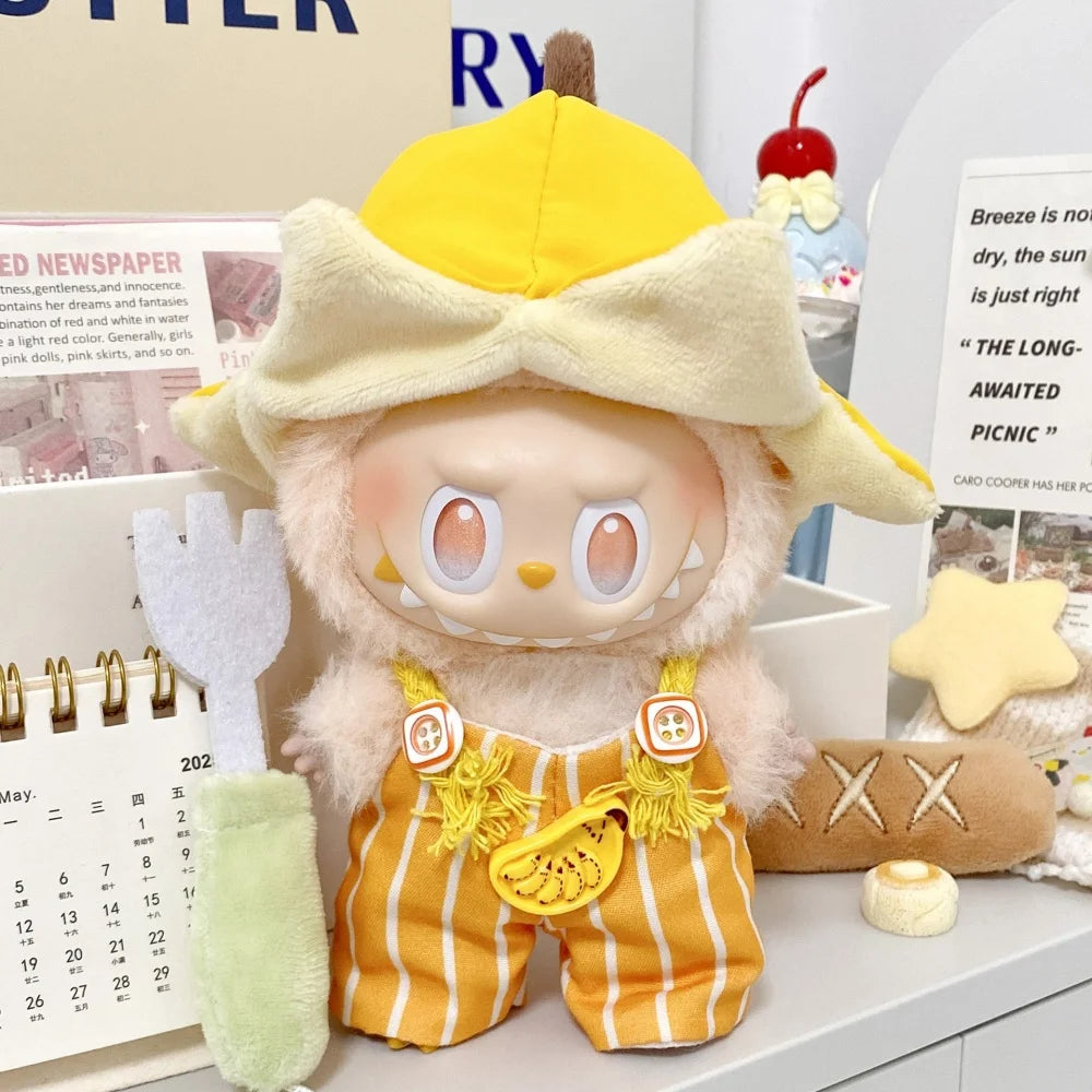 Labubu's Third-generation Baby Clothes, Labubu 3.0 Baby Clothes, Sitting Party Clothes, Blind Box Clothes, 17cm