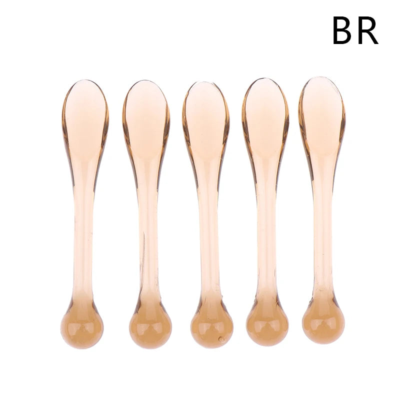5Pcs Plastic Cosmetic Spatulas Scoop Eye Cream Applicator Anti Wrinkle Eye Massager Sticks Mask Spoon Skin Care Tools