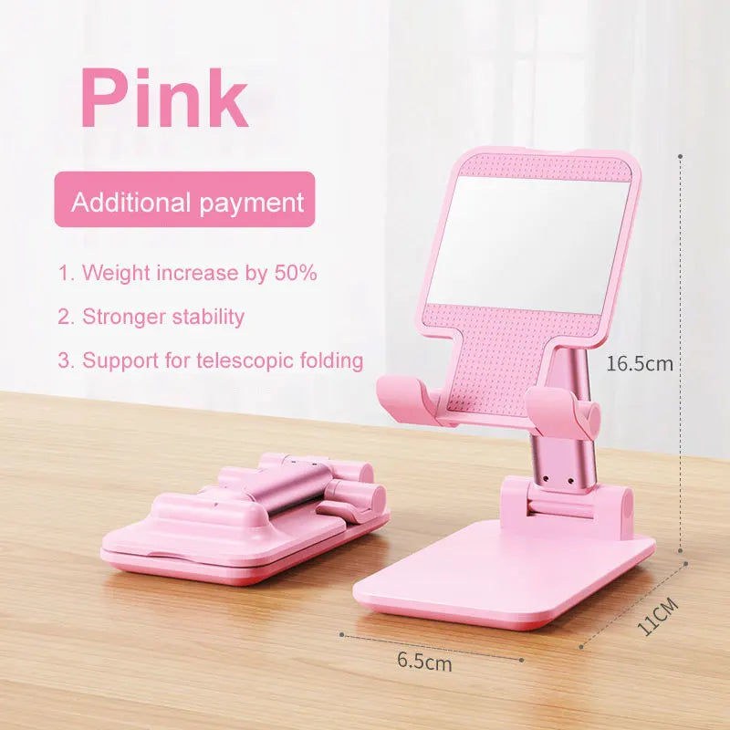 1PC Cell Phone Stand Phone Holder For Desk Bed Kitchen Adjustable Cell Phone Stand Dock Compatible With Android/iPhone/ipad