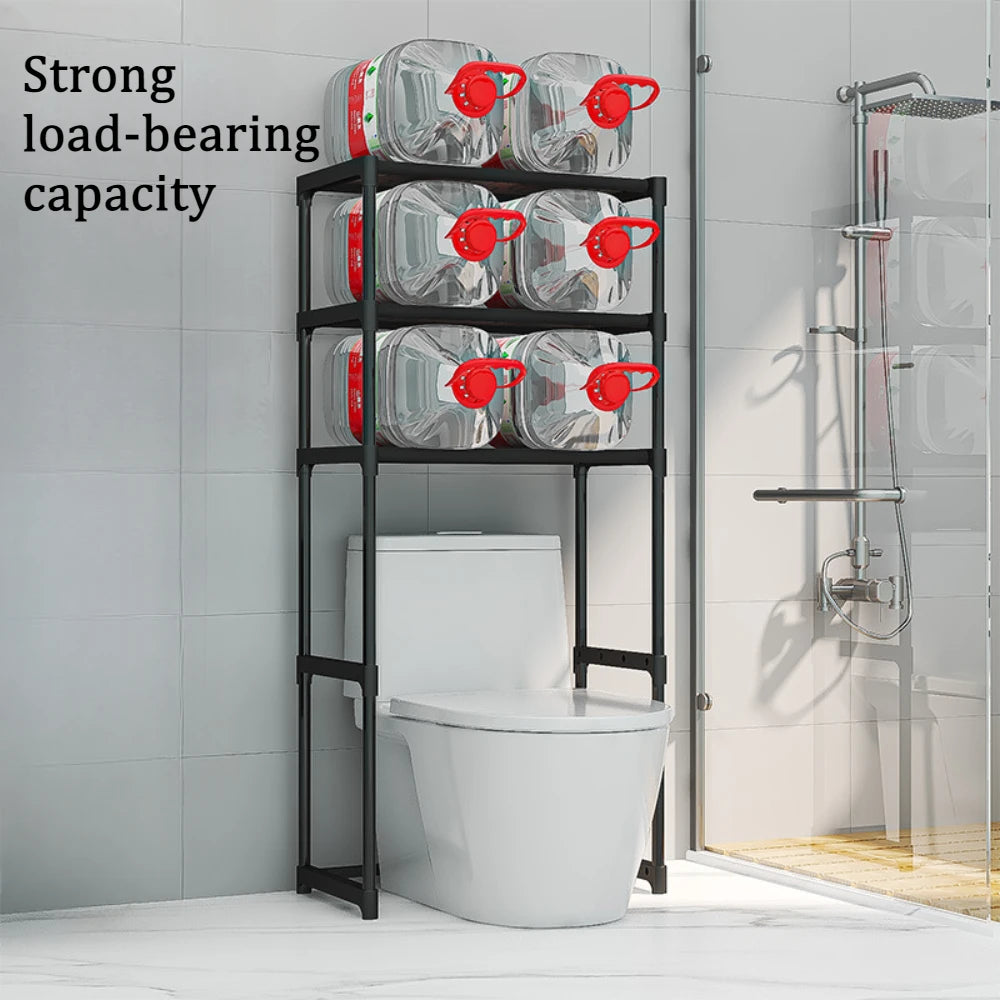 Washing Machine Storage Rack 3 Layers Adjustable Portability Balcony Storage Racks Floor Standing Toilet Bathroom Accessories