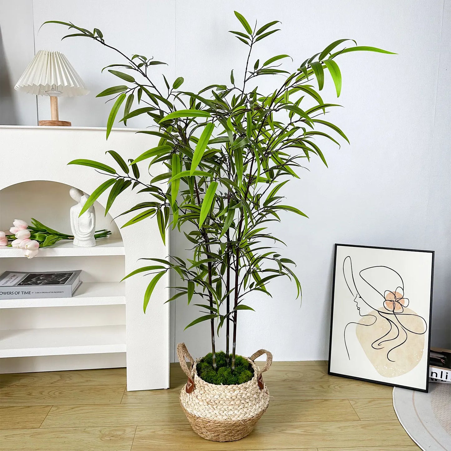 130-210CM Artificial Green Bamboo Branch Fake plant realistic faux plant for Wedding Home Hotel Office Party Decoration ornament