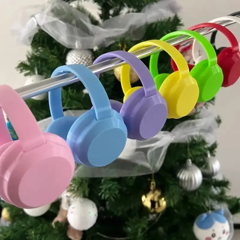 Labubu Headphone Cute Earphone for Labubu I II Mini Plush Doll Headset Decoration Fashion DIY Doll Accessories Gift