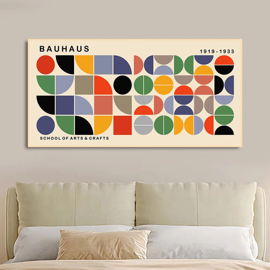 Large Matisse Bauhaus Geometric Leaves Exhibition Poster Abstract Canvas Painting Prints Minimalist Wall Art for Home Decor 1PC