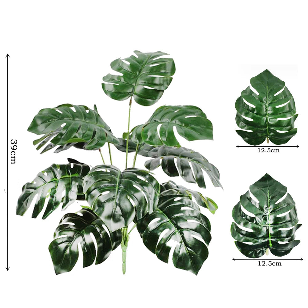 59-103cm/40.5in Artificial Monstera plastic fake plant pot ornamental festival suitable for home office decoration