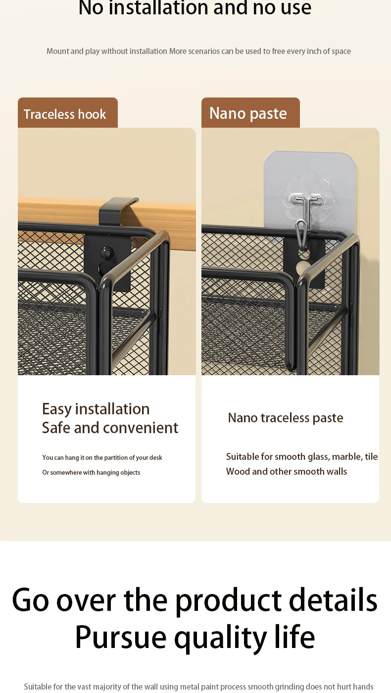 Wall File Holder 5 Pocket Mesh Hanging Wall Organizer Vertical Hanging File Folder Holder Magazine Rack for Paper Organization
