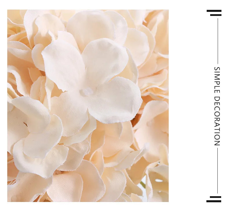 Simulation Mallorca Artificial Flower Big 5 Hydrangea Silk Cloth Home Living Room Table Decoration Wedding Fake Flower Blue