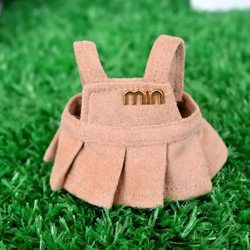 For Labubu Clothes Fashion Overalls Pleated Skirt Set Labubu Idol V1 V2 V3 Dolls Clothing Doll Accessories Blythe Clothes