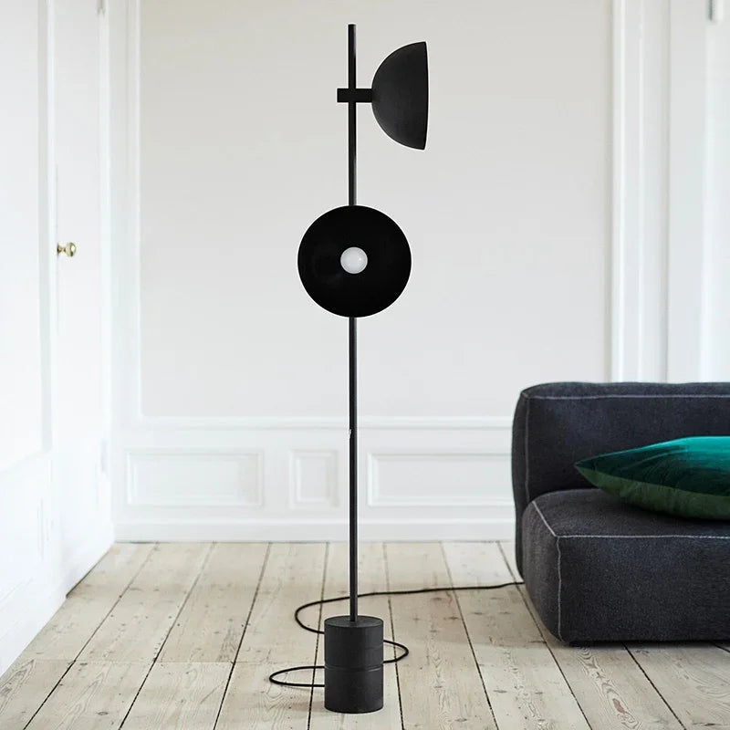 Postmodern designer model room, living room, study, sofa, vertical floor lamp, Nordic bedroom headboard decorative lamp