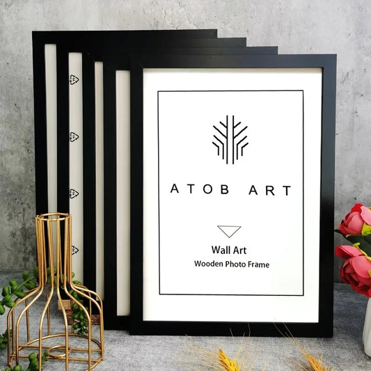 1Pcs Wooden Photo Frames For Picture Wall 10X15 15X20 20X25 A4 Pictures Frame Stand For Pictures Certificate Commemorative Gift