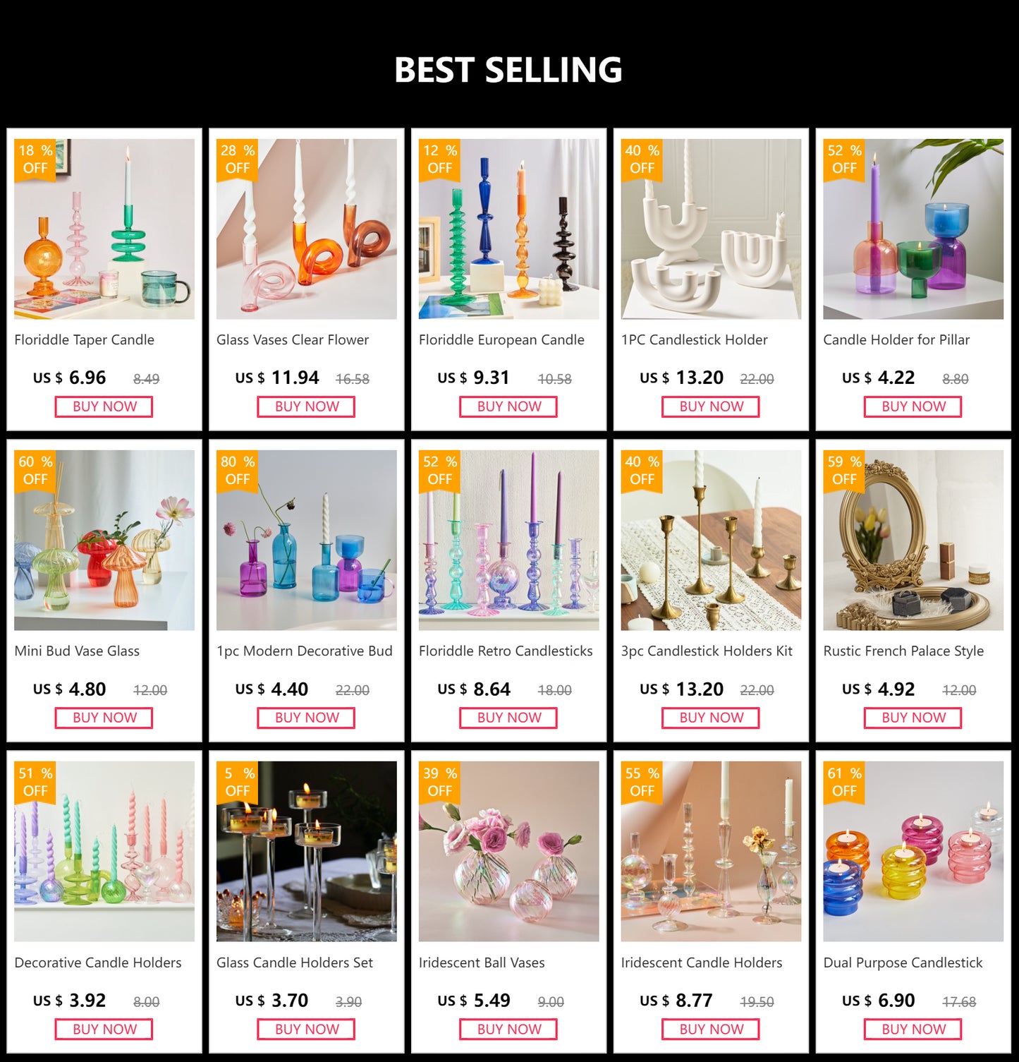 Transparent Vase Modern Home Decor Vase Decoration Home Wedding Clear Glass Vase Nordic Vases Set Hydroponic Vase
