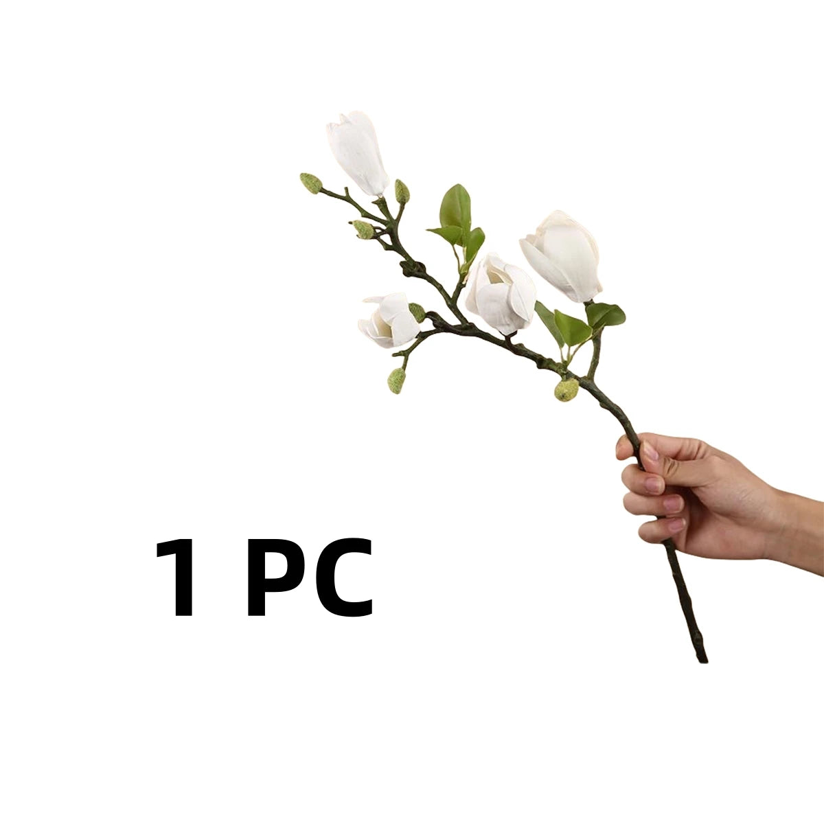 Artificial Magnolia Flower Branch For Home Living Room Decoration Fake Silk Flower Plant Wedding Party Simulation Flower Bouquet