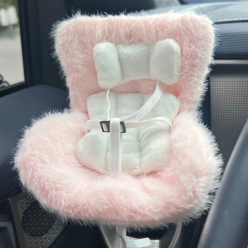 Labubu 15-17cm Doll Seat Labubu Doll Safety Seat Cute Doll Air Outlet Storage High-grade Car Interior Decoration Ornament Gifts
