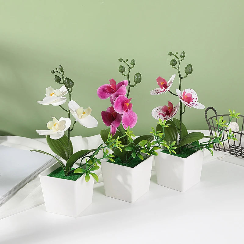 Artificial Plant Bonsai Small Flower Potted Plants Fake Flower Potted Decorations Suitable For Home Decoration Hotel Garden Deco