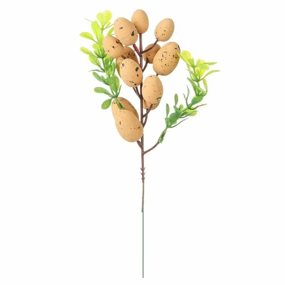Easter Egg Tree Branch Fake Plant Happy Easter Decor Party Home Vase Decor Diy Flower Arrangement Decorative Accessories