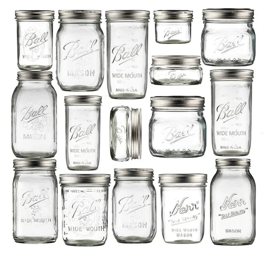 American Mason Jar Glass Transparent Oat-Sealed Beverage Cup Durable Kitchen Storage Container for Milk Shake & Juice