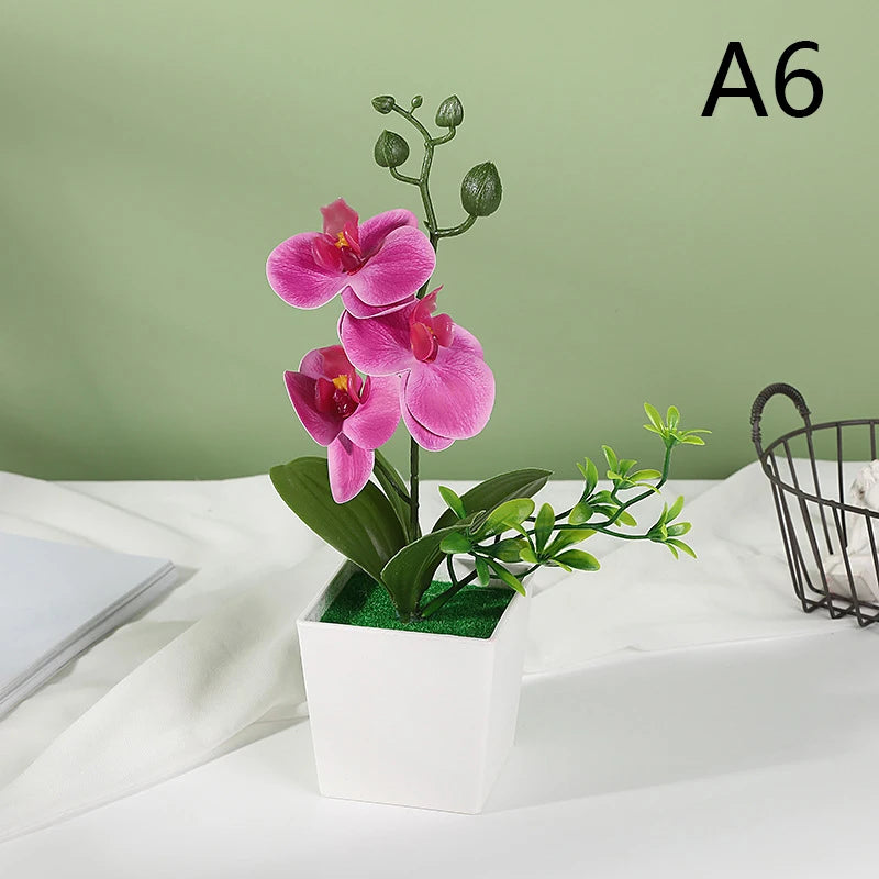 Artificial Plant Bonsai Small Flower Potted Plants Fake Flower Potted Decorations Suitable For Home Decoration Hotel Garden Deco