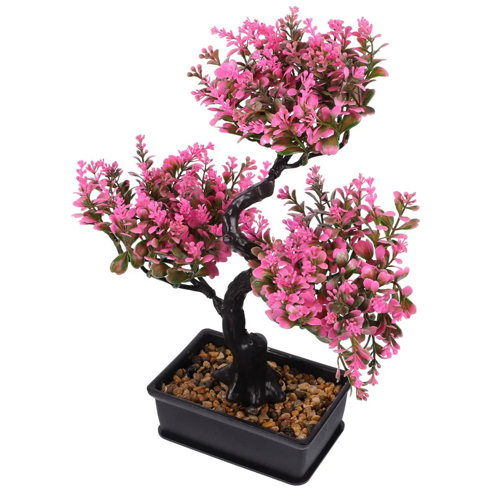 Fake Potted Plants Fake Greenery Plant Artificial Potted Flowers Faux Plants Tree Simulation Guest Garden Table Decor