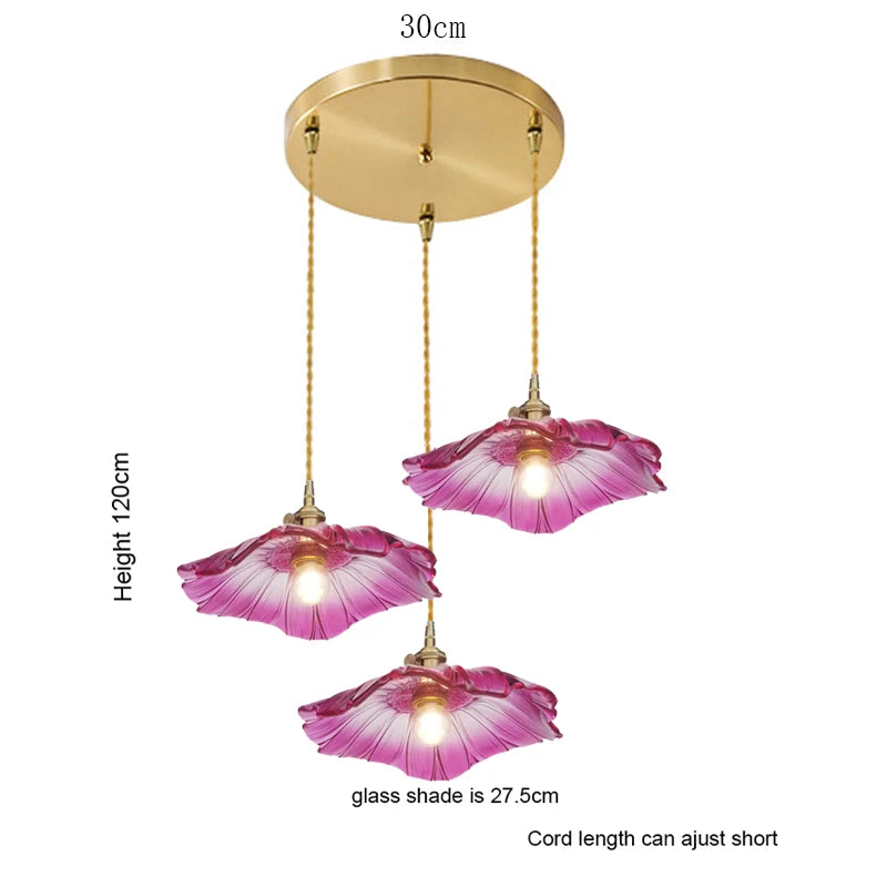 Dining Room Colorful Glass Pendant Light Kitchen Island Hanging Lighting Living Room Foyer Hall Ceiling Lamps Chandelier Bedroom