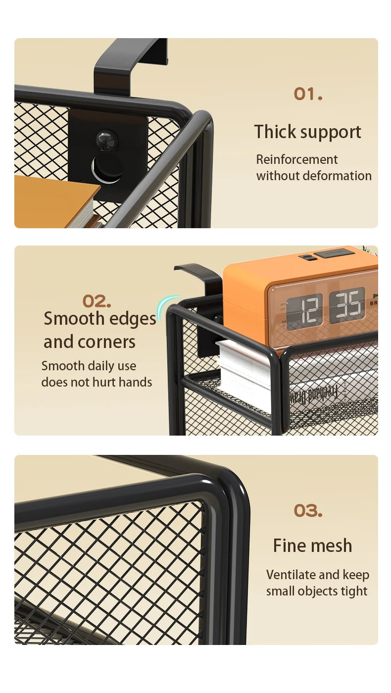 Wall File Holder 5 Pocket Mesh Hanging Wall Organizer Vertical Hanging File Folder Holder Magazine Rack for Paper Organization