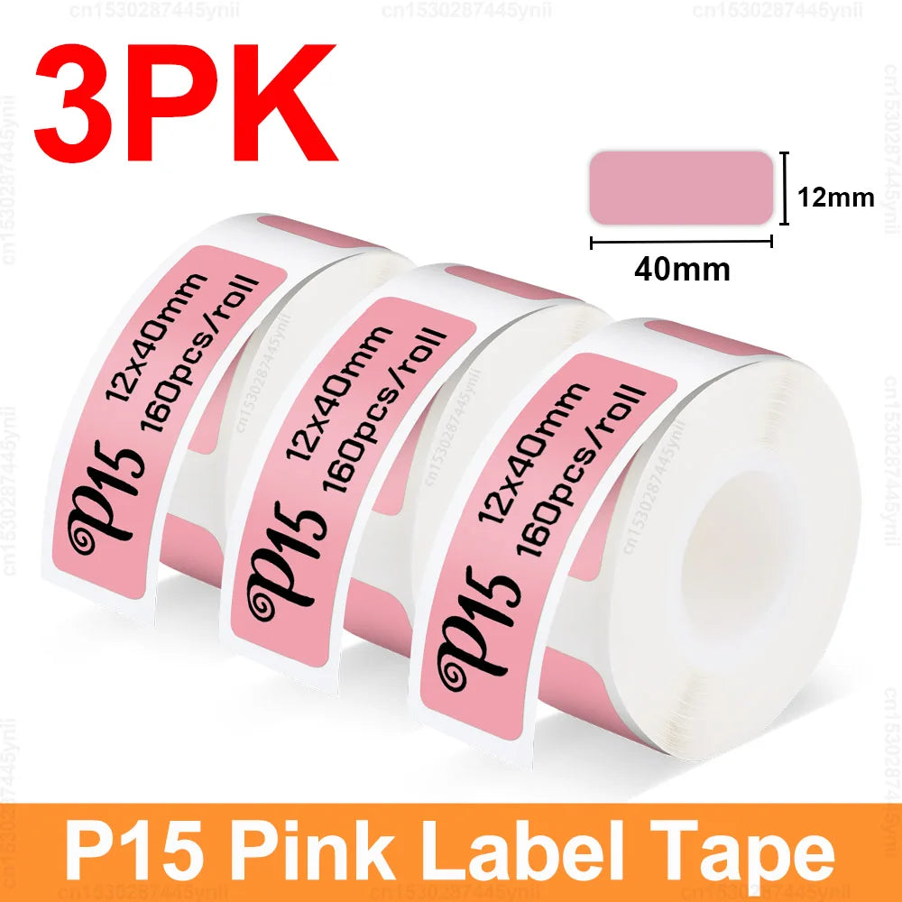 P15 Thermal Label Printer Similar as D11 D110 D101 Marklife P15 Mini Label Maker Handheld Label Machine with Adhesive Label Tape