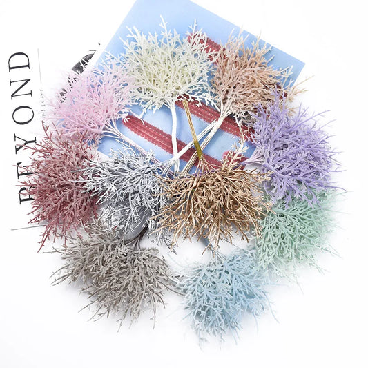 10 Pieces Fake Flowers Diy Christmas Decorations for Home Decorative Flowers Wreaths Artificial Plants for Decoration Floristics